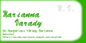marianna varady business card