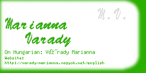 marianna varady business card